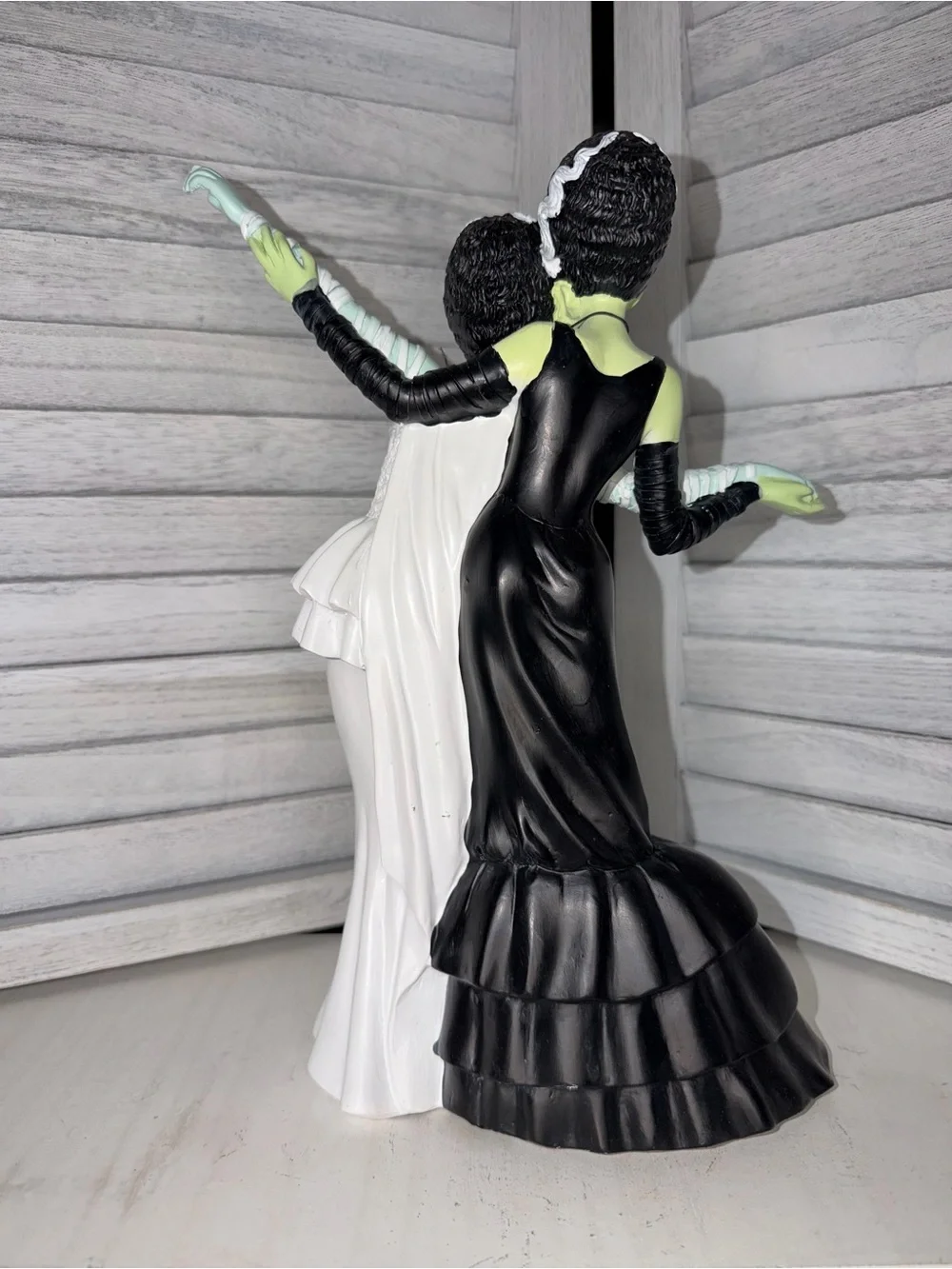 GHOULISH Dancing Brides of Frankenstein Statue Viral LGBTQ Halloween Decor NWT